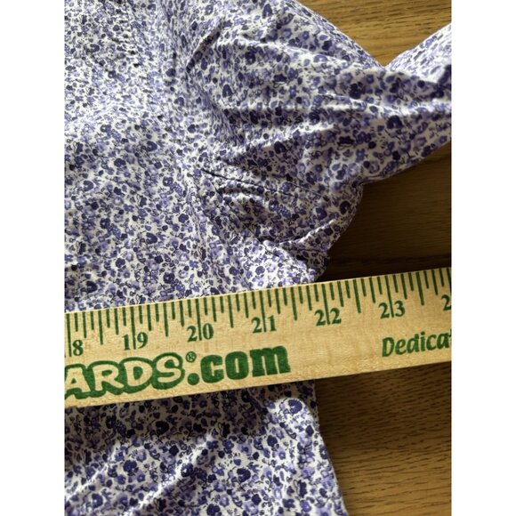 Duluth Trading Shirt Women Size XXL Purple Floral Button Up Casual Comfort - Picture 5 of 11